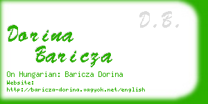 dorina baricza business card